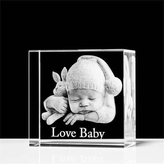 Custom Etched Glass baby photos 