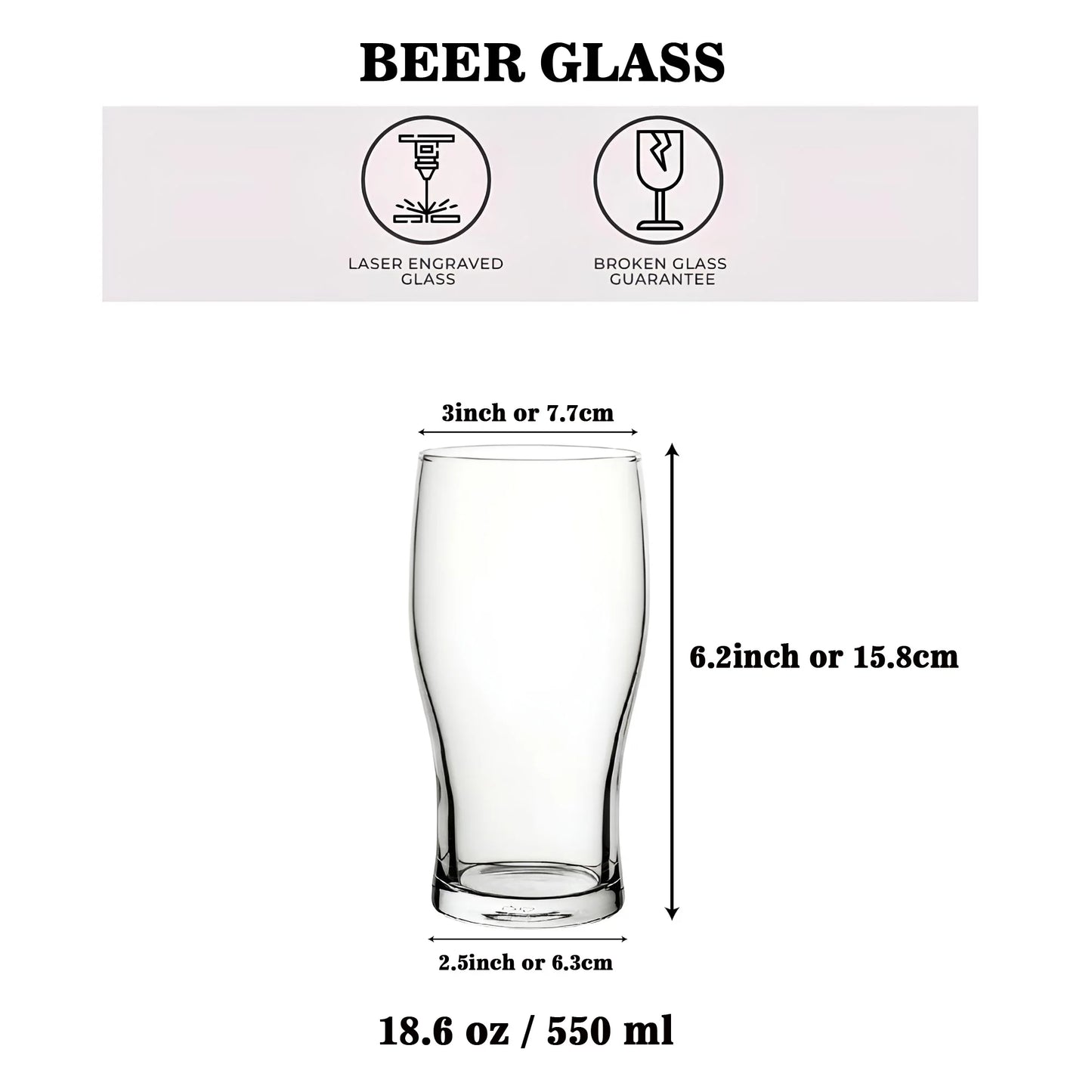 branded craft beer taster personalized etched glass