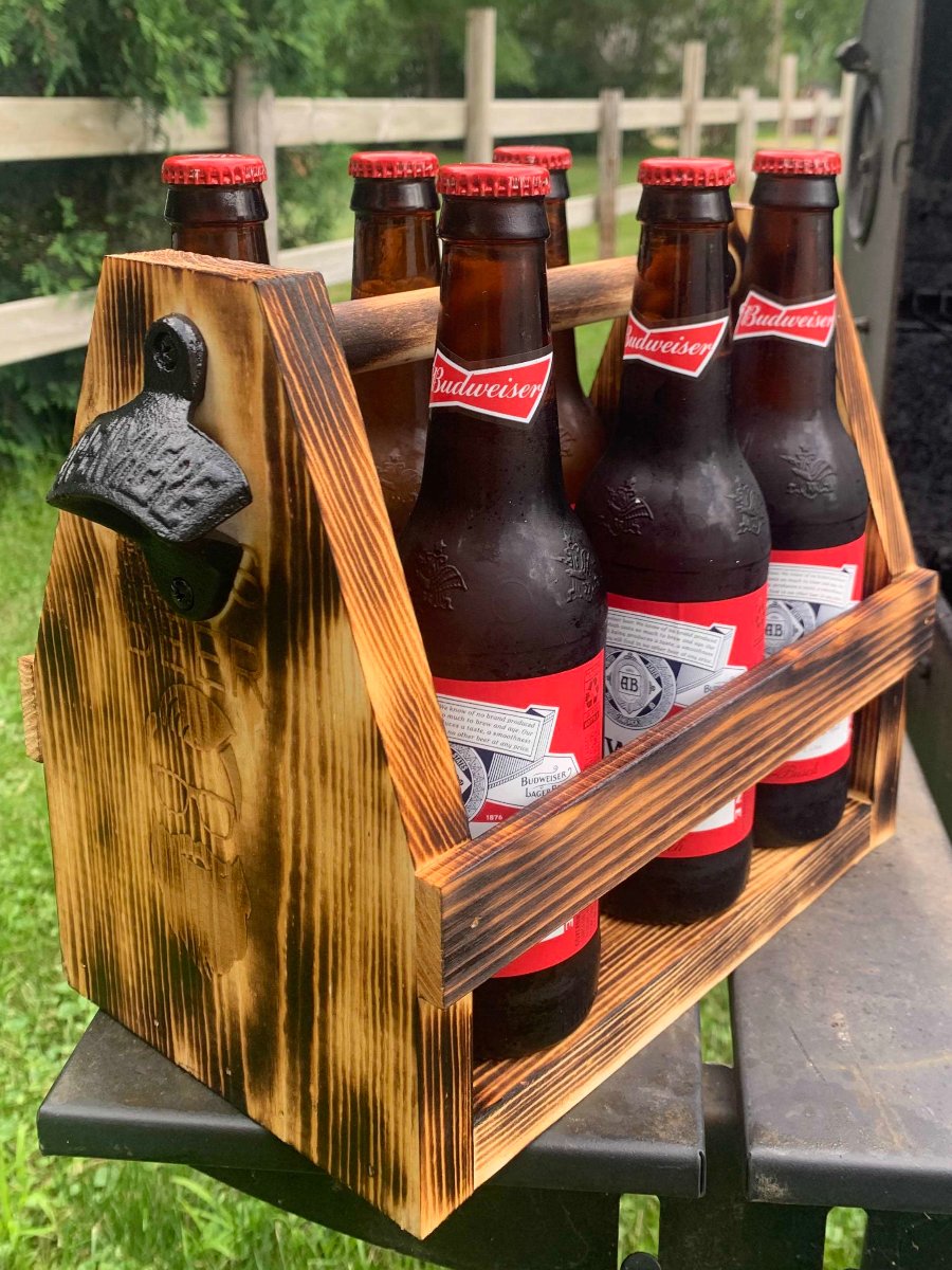 Wood Rustic Beer Caddy