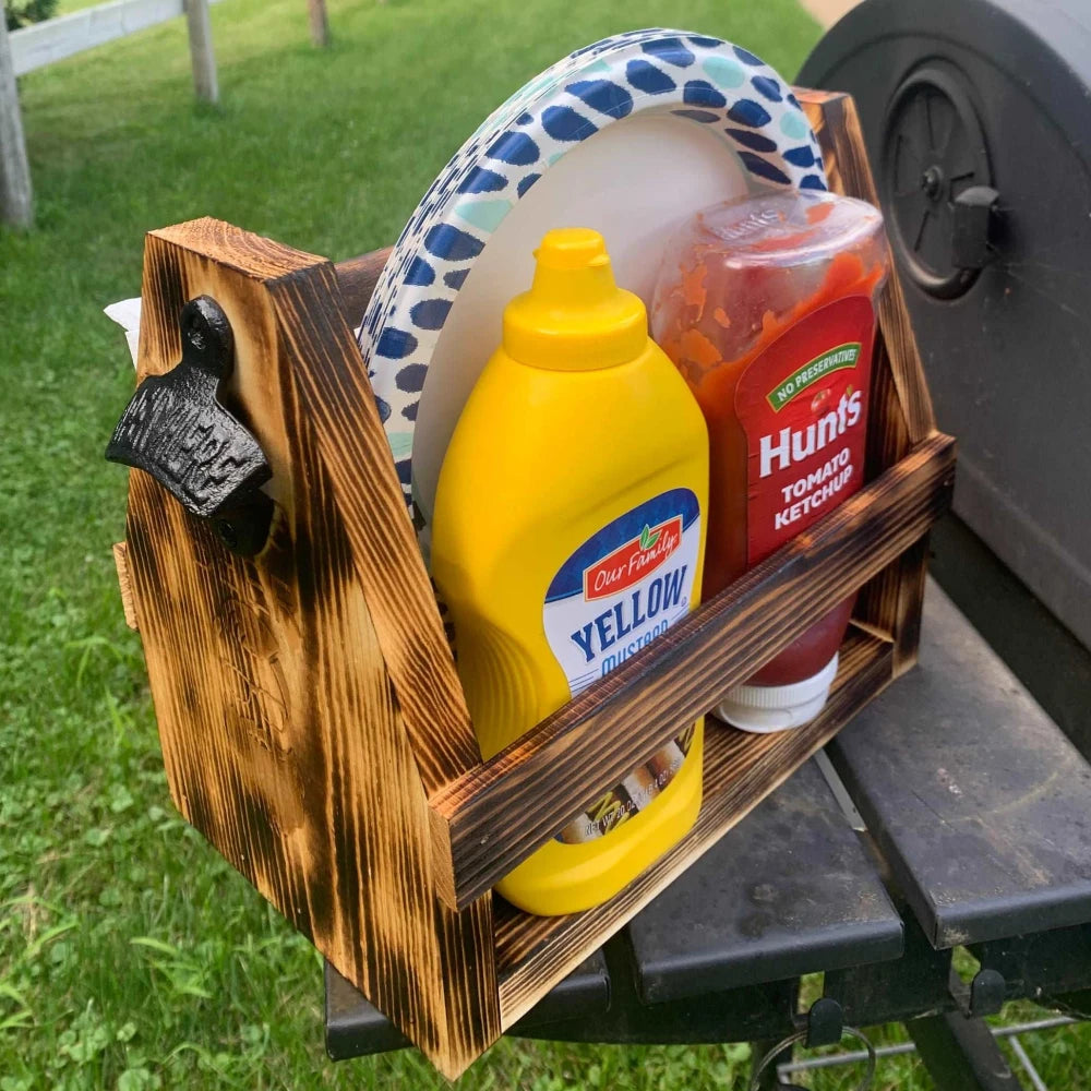 Wood Rustic Beer Caddy